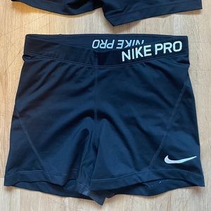 Black Nike Pro Athletic Shorts